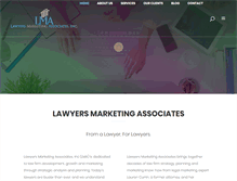 Tablet Screenshot of lawyersmarketingassociates.com